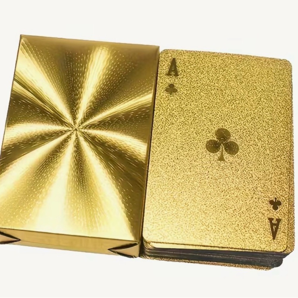 Gold Playing Cards Set - Picture 4 of 4